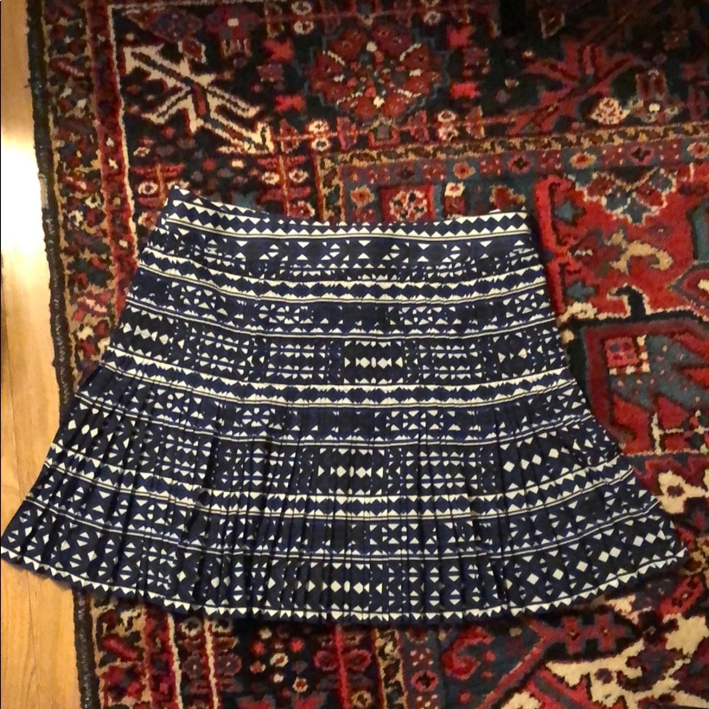 Jcrew pleated Navy skirt